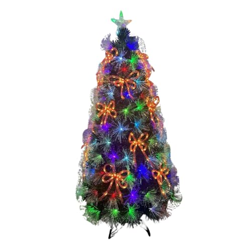 Hamster London Holy Multicolour LED Christmas Tree with Lights and Stand 6.5ft