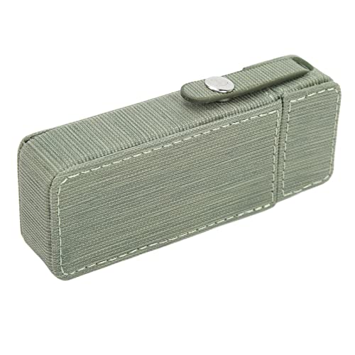 Cigarette Box, Waterproof PU Cigarette Case Delicate Strong for Office (Pea Green)