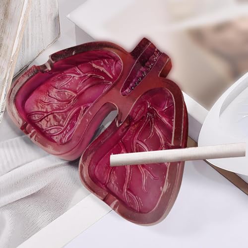 LOOM TREE® Ashtray Statue Office Unique Collectible Tabletop Crafts Figurine Decoration 14x10.5 cm Lung Shape | 1 Creative Ashtray Sculpture