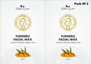 Turmeric Facial Wax - 5 Minute Painless Herbal Wax Powder (100g) (Pack of 2)