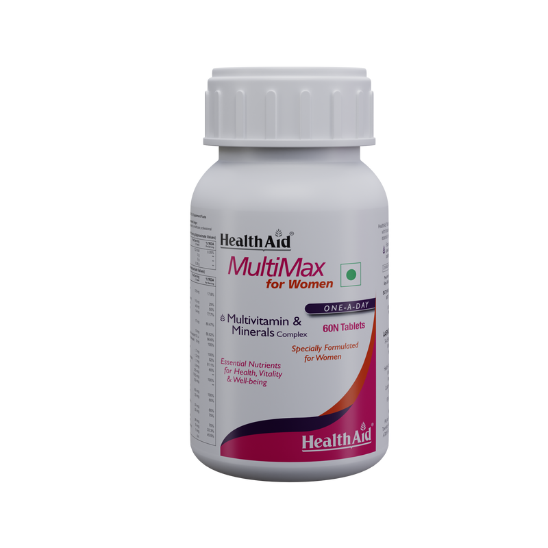 HealthAid I MultiMax for Women I Multivitamins for Women I 60 Tablets