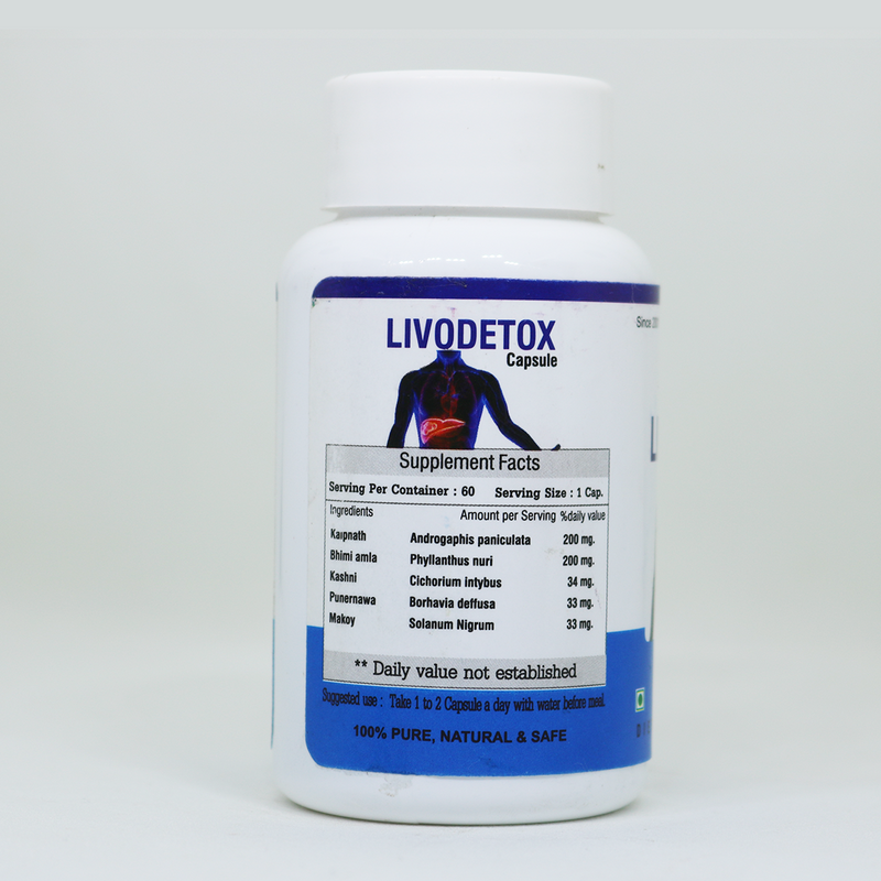 Dr.Bhargav's Neo-Liv Syrup 500 ml & Livo Detox 60 Capsule