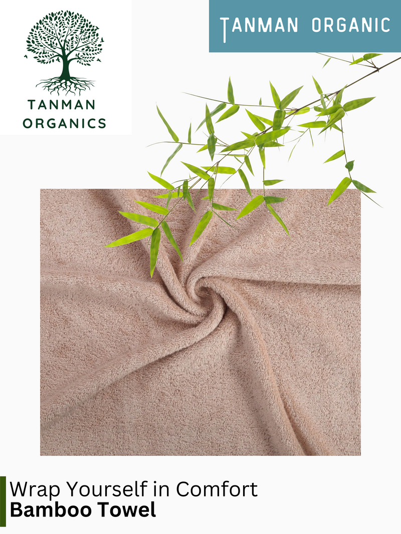 Tanman Organics Bamboo Fiber Bath Towel  - Beige