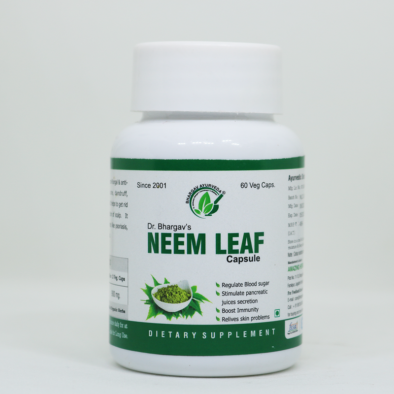 Dr.Bhargav's Madhu Jeevan Ras 500 ml & Neem Leaf 60 Capsule