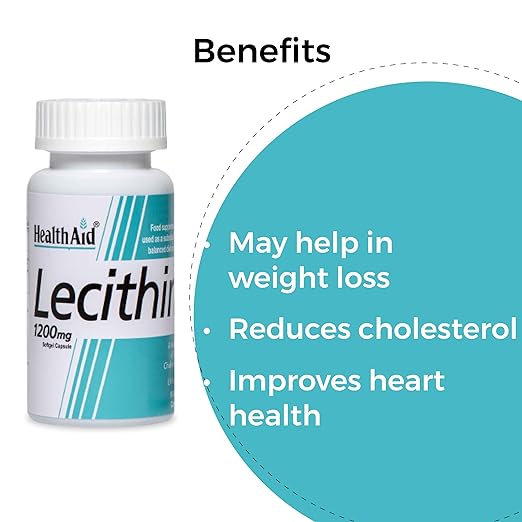 HealthAid I Lecithin 1200 mg I 50 Softgel Capsules