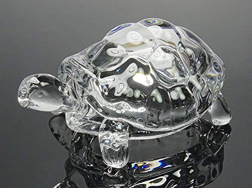 Bignay Chinese FENG Shui Tortoise Turtle Glass Statue Lucky Gift of Good Health