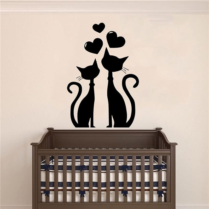 GADGETS WRAP Vinyl Decal Sticker Classic Love Cat (Item Finish Size : 86cm x 58cm)