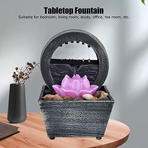 USB Tabletop Fountain, Plastic Desktop Water Fountain Elegant for Living Room for Office for Bedroom