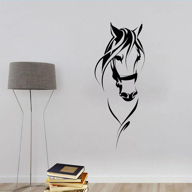 GADGETS WRAP Vinyl Decal Sticker Race Horse Head (Item Finish Size : 124cm x 57cm)