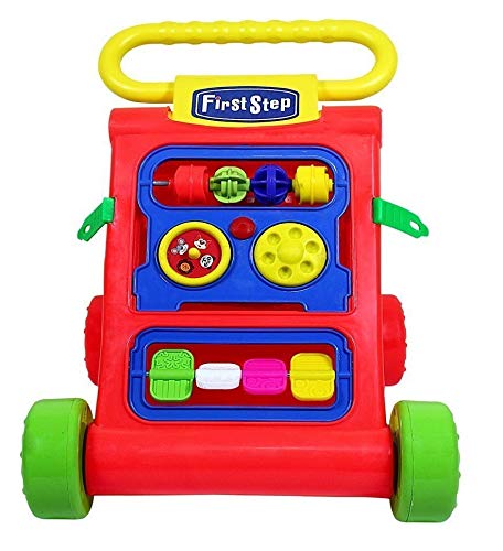 Goyal's My First Step Baby Activity Walker, 6 Months -1.5 Year (Red) - Suitable for Kids Height Upto 32 Inches / 80 Cms