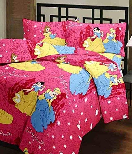 CK CREATION 100% Reversible Single Bed Dohar Combo Microfiber, Polycotton | Soft Light - Weight Bed Dohar | Use for All Season (Barbie Print)