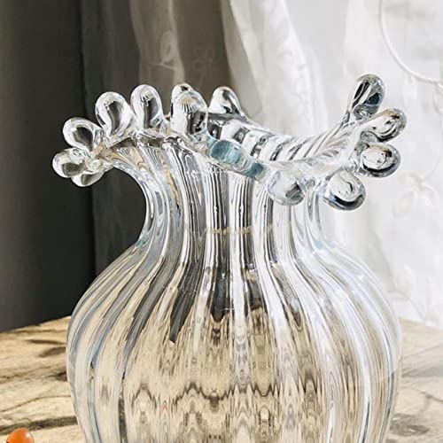 bnf® Glass Flower Vase Decorative Hydroponic Plants Pot Containers 14X21Cm | Home Decor | Vases