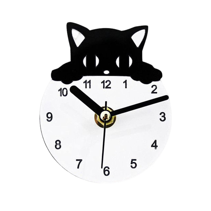 CALANDIS Cat Fridge Magnet Clock for Home Kitchen Fridge Clock Refrigerator Decor