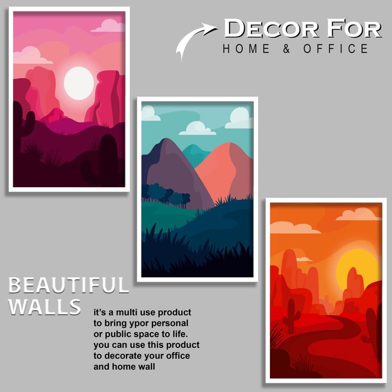 SAF paintings Set of 3 Modern Boho Art Wall Painting For Home And Office ol-COMBO-2156-K3