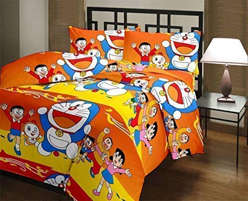 PRINZIP Poly Cotton Multicolour Cartoon Kids Dohar Reversible Double AC Blanket/AC Dohar