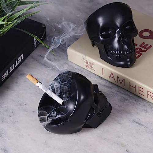 Marble Rust and Resin Skull Ashtray For Indoor, Ash Trays For Smoking For Home, Ashtray For Cigarette Stylish, Ashtray For Home, Car Ashtray