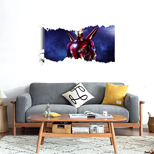 GADGETS WRAP Printed Wall Decal Sticker Scratched Paper Style Wall Decal (90cm x 50cm) - Avengers End Game Armor