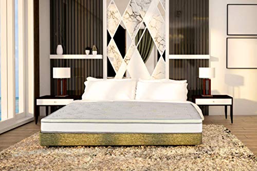 SLEEPSPA by COIRFIT Nature Rest Aloe Vera Fabric with HerbFRESH��Technology 6' Inch King Size Memory Foam Mattress (72 x 72 x 6)