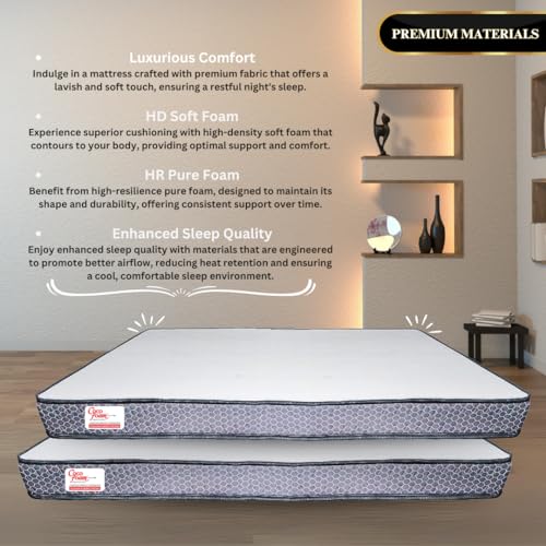 COCOFOAM 4" HR Pure Foam Mattress Orthopedic (78x48x5)