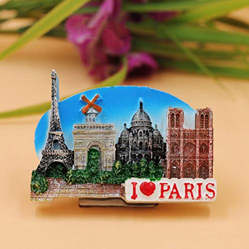 Wowobjects® Refrigerator Magnet Fashion I Love Paris Travel Fridge Magnet Fridge Decoration