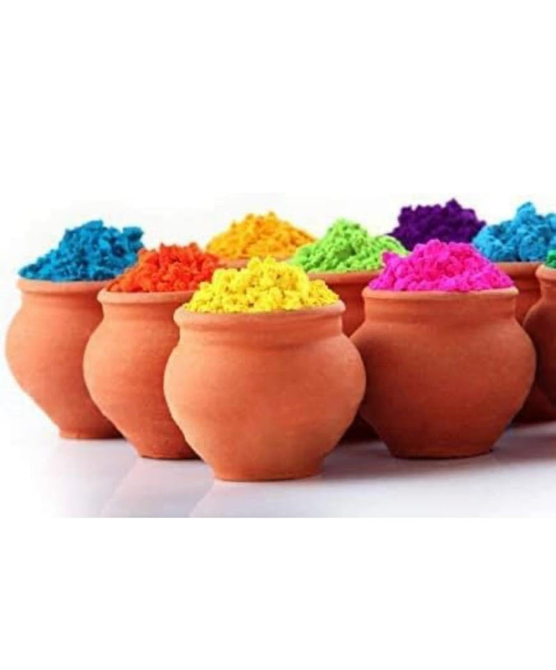 Gulal - Muliticolor (Pack of 5) | 100% Natural and Herbal Gulal | Organic Coloured Powder | Non-Toxic and Skin-Friendly Holi Gulal | Holi Celebration