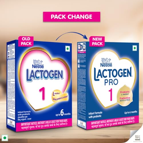 Nestlé LACTOGEN Pro 1, Infant Formula Up To 6 Months with Probiotic and Prebiotics, Bag-In-Box Pack, 400g