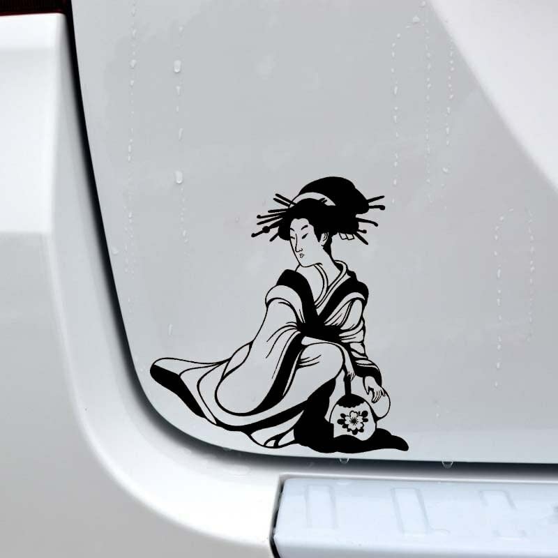 GADGETS WRAP Vinyl Wall Decal Sticker Artistical Japanese Beautiful Lady Car Sticker