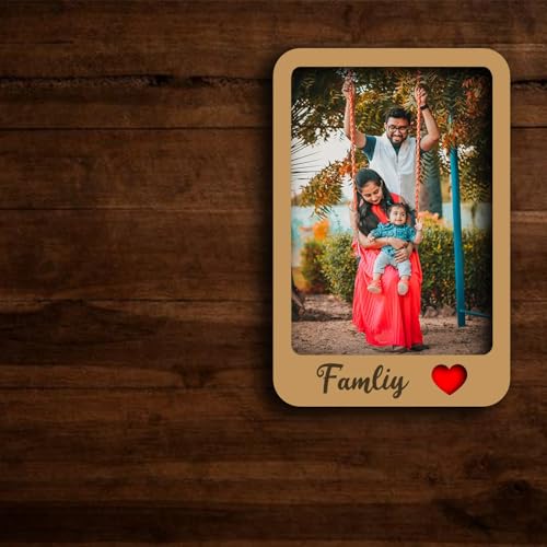 Zingy Gifts Family Photo Fridge Magnets with Your Photo