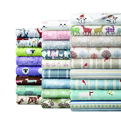 Shavel Home Products Micro Flannel Sheet Set, Queen, Polar Bears