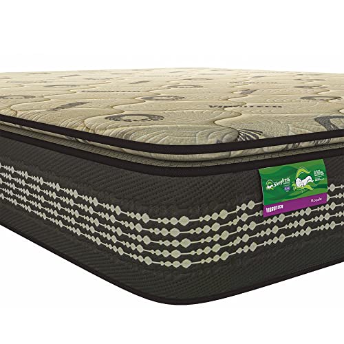 Sleepfresh Royale High Resilience Pocket Spring 8 Inch King Size Vibrotech Foam Mattress (75x72x8 Inches)