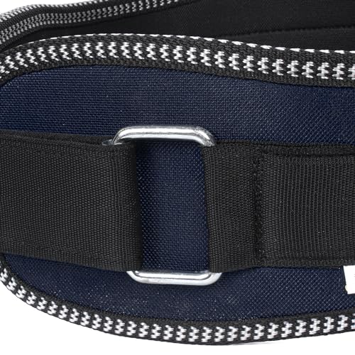 APRODO Unisex 6’’ inch Wide Nylon Eva Waist Support Belt Sport Pressurized Weightlifting Bodybuilding Fitness Squatting Training Lumbar Back Supporting Sport Safety Belt - (Black, Small (32))