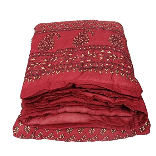 SAMRADHI Traditional Famous Jaipuri Beautiful Floral Print in Multi Colour Jaipuri Rajai/Razai/Quilt Single/Single Bed Quilt/Comforter/AC Quilt/AC Comforter