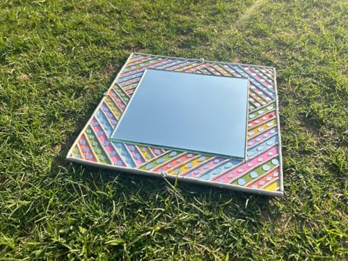 Craftily Yours Pastel Multicolour LIPPAN Art Mirror