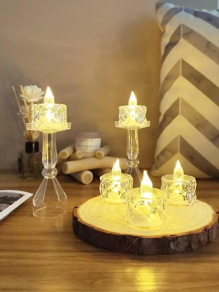 Acrylic Led Tea Light Candle for Decoration