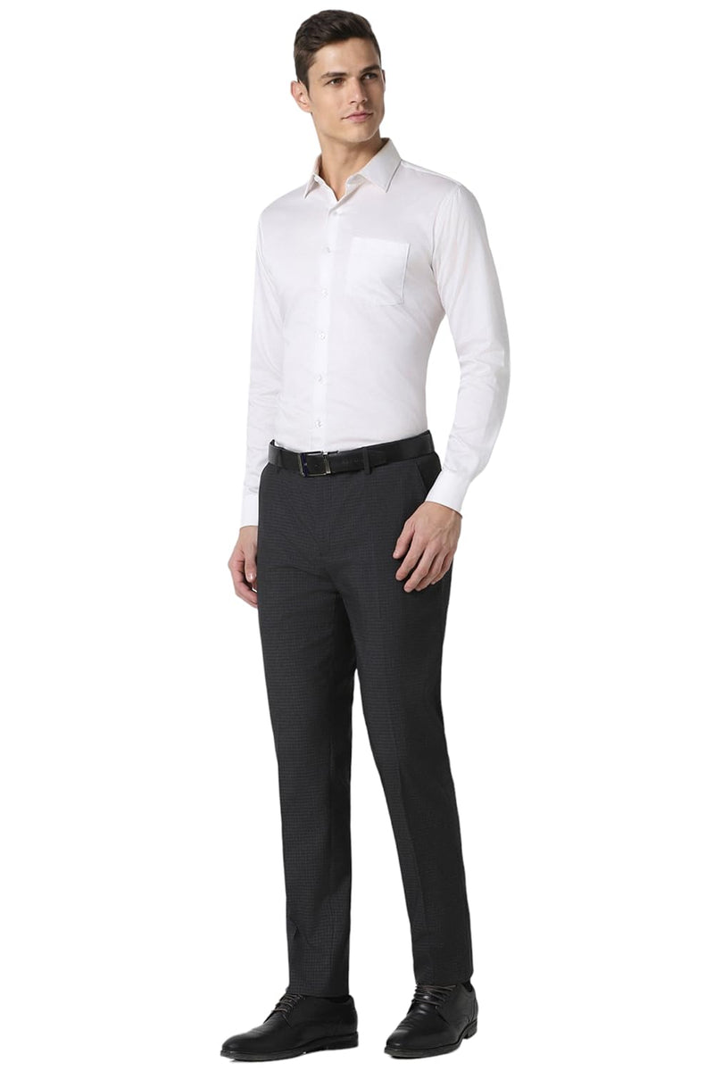 Peter England Men's Slim Pants (PETFWNSPH66371_Black