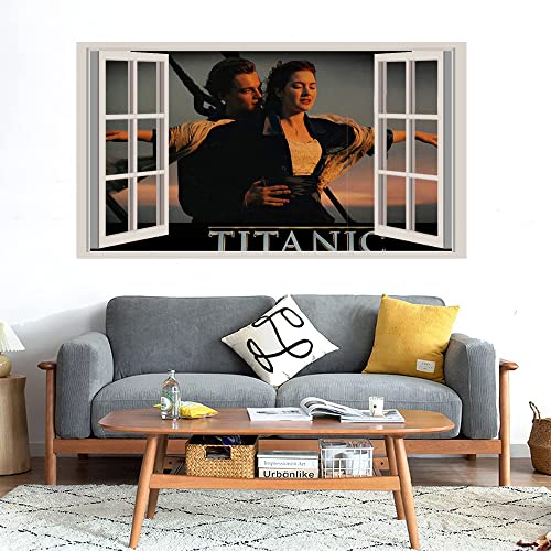 GADGETS WRAP Printed Wall Decal Sticker Fake Window Style Decal (90cm x 50cm) - Titanic Legend