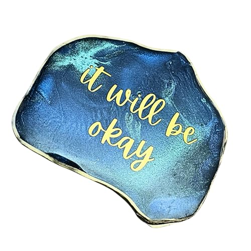 ARTYLOGS It Will Be Okay Fridge Magnet - Reassuring Resin Art for Peace of Mind