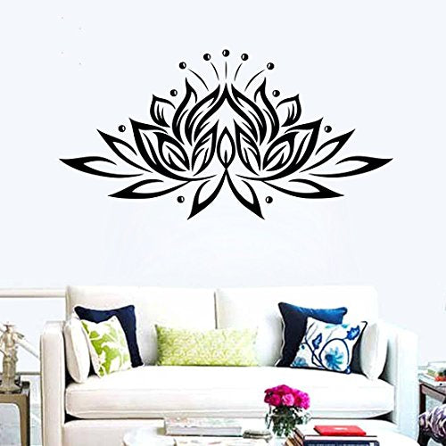 Lotus Self Adhesive VinylWaterproof Decorative Wall Stickers for Hall, Bedroom, Kitchen and Furniture