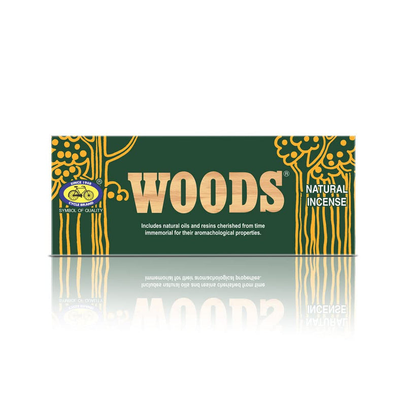 Cycle Pure Woods Natural Agarbatti with Woody, Sandal-Amber Fragrance - Pack of 1 (Total 40 Sticks)