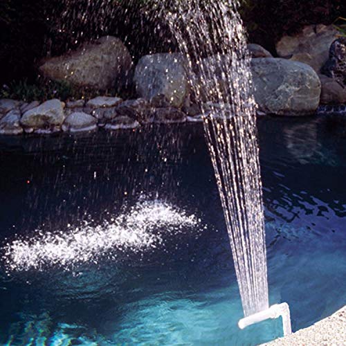 Ubersweet® Swimming Pool Fountain Flower Shape Waterfall Spray Fountain Fits 1.5-inch Threaded Return Fittings Spa Swimming Pool Tools'