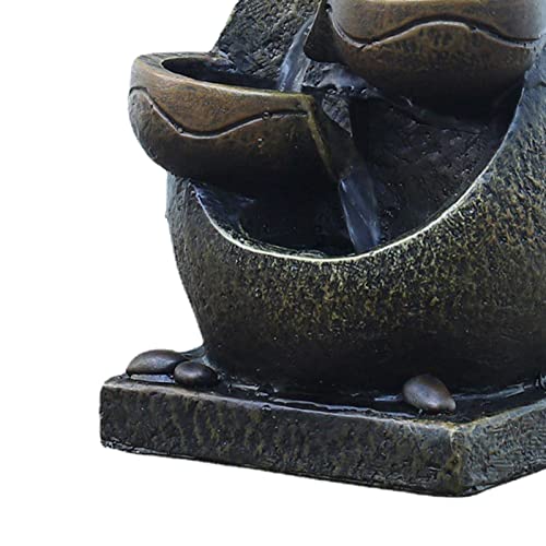 CALANDIS® Indoor Tabletop Water Fountain Handmade Flowing Water for Living Room Office