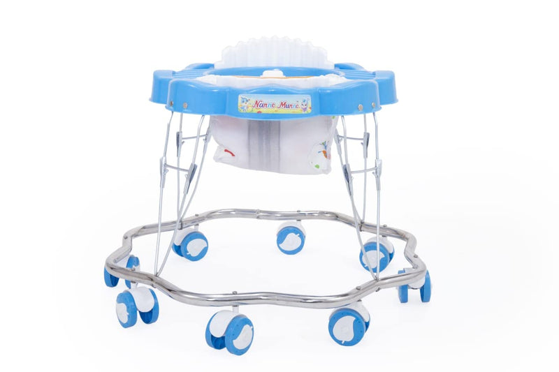 Maanit Musical Activity Walker For Baby (Blue, White)