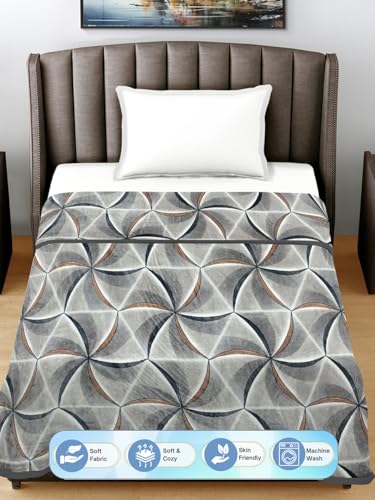 FABINALIV Multicolor Abstract 290 GSM Ultra Soft Single Bed AC Blanket (FLSBK-1002-Multi)