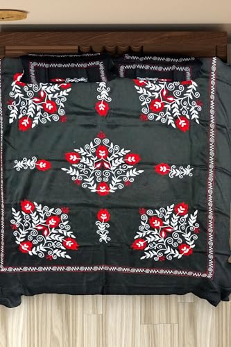 Kashmiri Work Handcrafted bedsheet KH8848