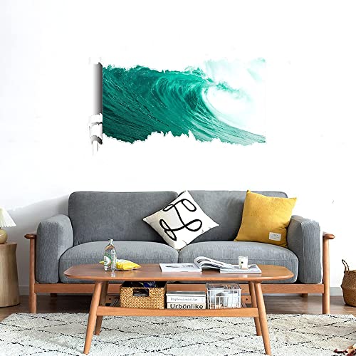 GADGETS WRAP Printed Wall Decal Sticker Scratched Paper Style Wall Decal (90cm x 50cm) - Ocean 11