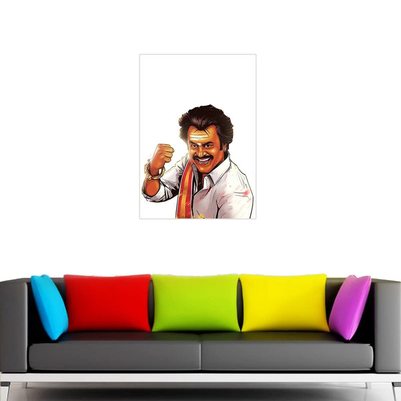 Rajinikanth Wall Sticker - Arunachalam Rajini Wall Poster - Superstar Wall Sticker - Rajini Wall Sticker - Thalaivar rajinikanth Wall Sticker - 300GSM - Glossy - starxdecals