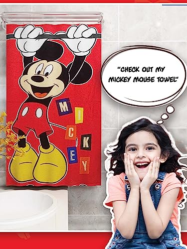 Athom Living Disney Kid's 350 GSM Cotton Bath Towel - Pack of 2