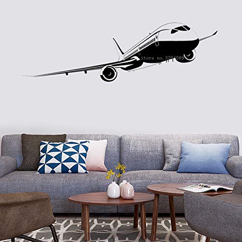 Gadgets Wrap Passenger Plane Commercial Airplane Wall Sticker Wall Decal Mural Vinyl Sticker (42cm x 140cm)