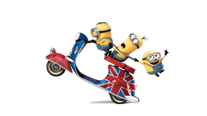 Kotia Wall Sticker for Living Room Scooter Minions Wall Sticker