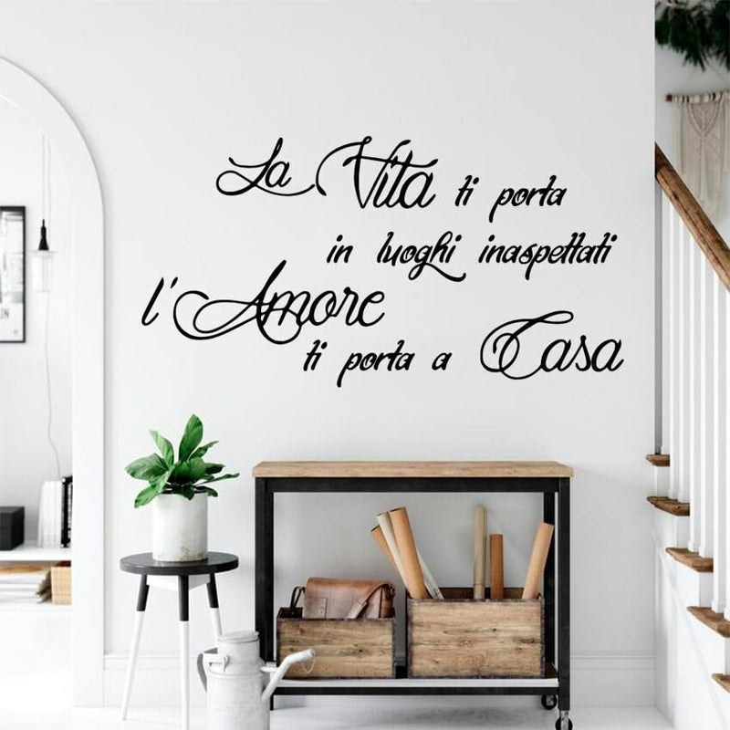 GADGETS WRAP Vinyl Italy Life Quote Vinyl Wall Decal